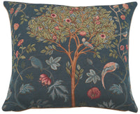 Kelmscott Tree Blue French Tapestry Cushion by William Morris