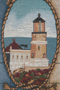 Lighthouses of the Great Lakes III Tapestry Bell Pull