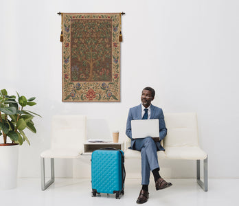 Tree of Life Brown I European Tapestry