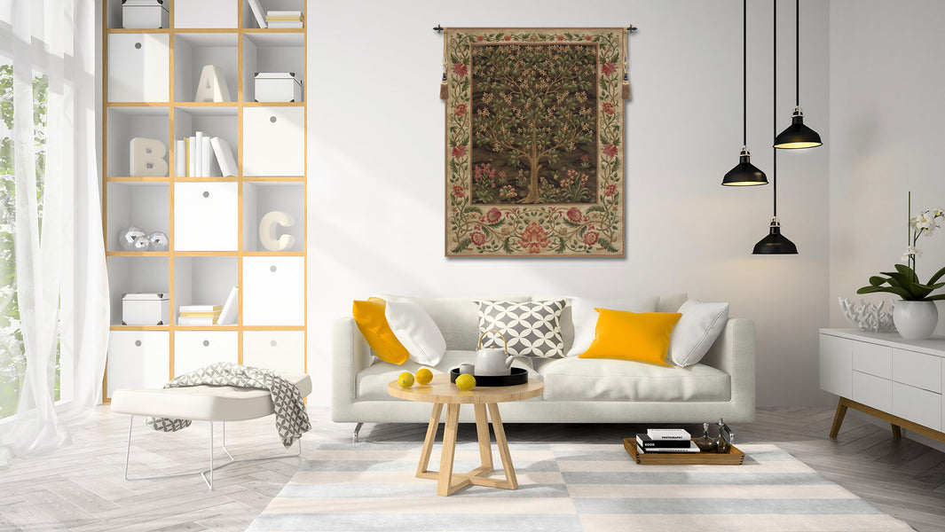 Tree of Life Brown II European Tapestry