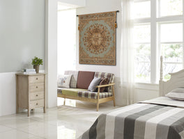 Les Rosaces in Blue French Tapestry