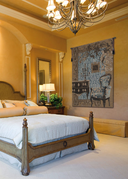 Mobilier Louis XVI Blue French Tapestry