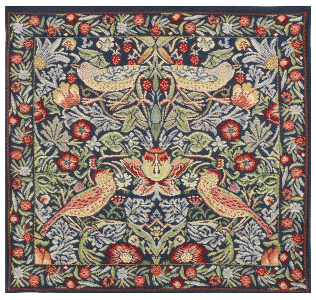 Strawberry Blue Belgian Cushion Cover