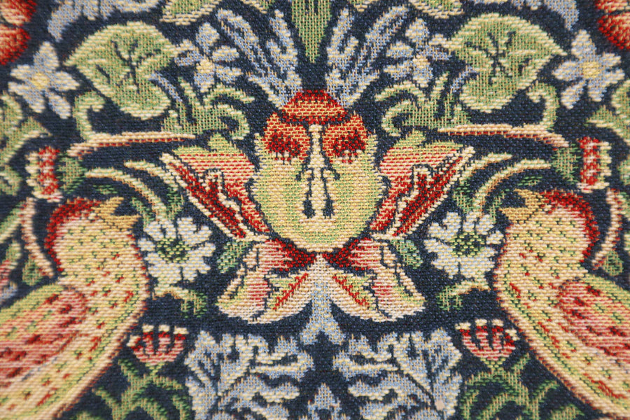 Strawberry Blue Belgian Cushion Cover