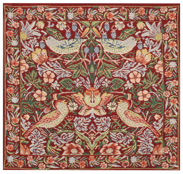 Strawberry Red Belgian Cushion Cover