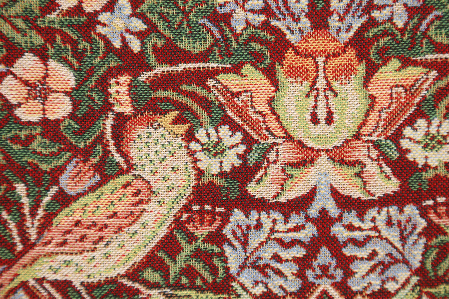 Strawberry Red Belgian Cushion Cover