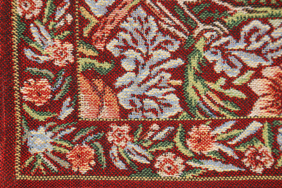 Strawberry Red Belgian Cushion Cover