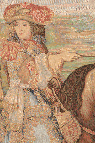 La Prise de Lille Square French Tapestry