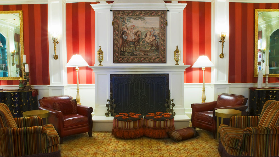 La Prise de Lille Square French Tapestry