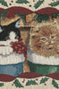 Cat's Holiday Party Tapestry Table Runner
