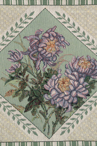 Spring Floral Collage Tapestry Table Runner