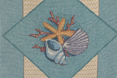 Coral Reef Light Brown Tapestry Table Runner