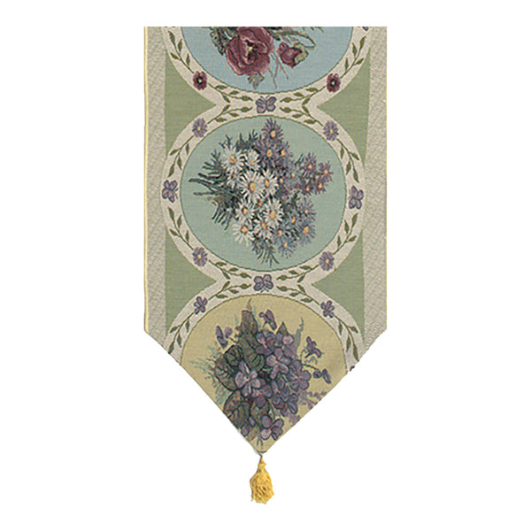 Floral Collage I Tapestry Table Runner