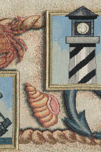 Light House  & Sea Shells I Tapestry Table Runner