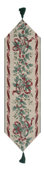 Holly Bells Tapestry Table Runner