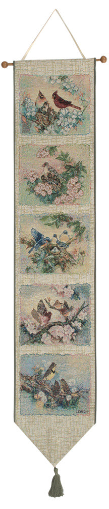 Songs of Spring I Tapestry Bell Pull