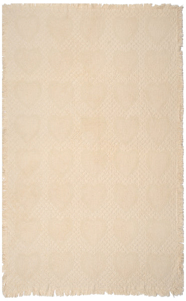 Natural Hearts Tapestry Throw