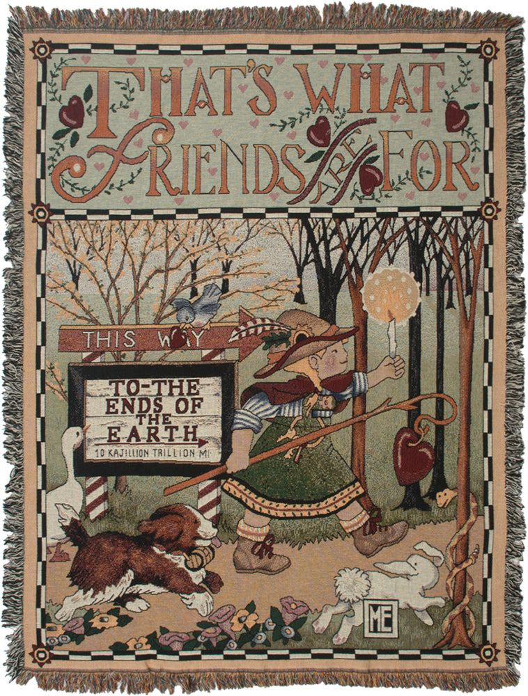That's What Friends Are For Tapestry Throw