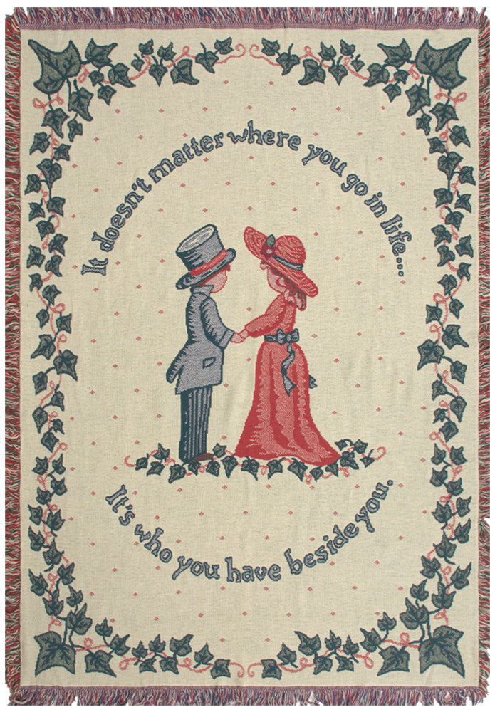 It Doesn't Matter Where Tapestry Throw