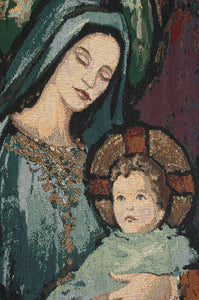 Madonna and Child III Tapestry Throw