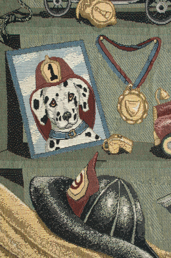 Americas Finest Fire Dept Tapestry Throw