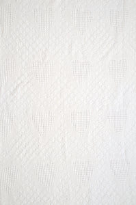 Hearts in White Tapestry Throw