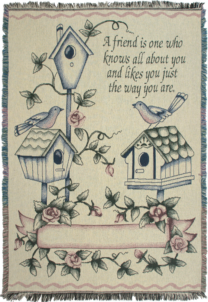 Treasured Friendship Tapestry Throw