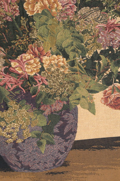 Floral Congregation Beige European Tapestry