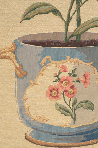 White Amaryllis Large European Tapestry