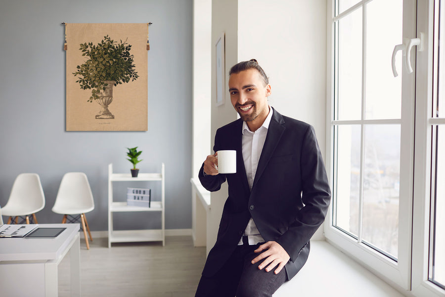 Greenery Beige European Tapestry