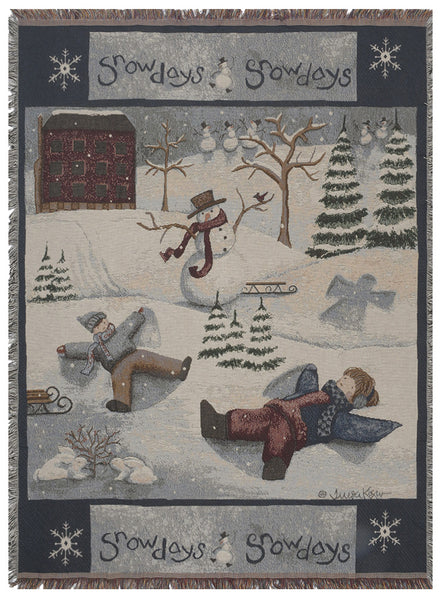 Snow Days Tapestry Throw