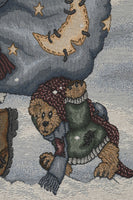 He's Coming To Town Tapestry Throw