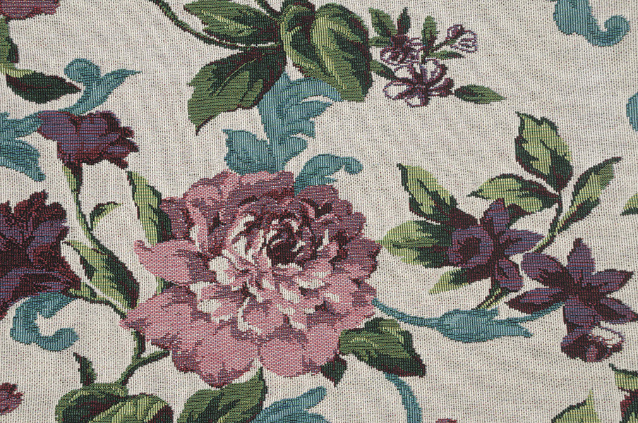 Floral Frame Tapestry Throw