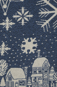 Snowflake Village Tapestry Throw