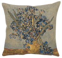 Vase Iris European Cushion Cover by Vincent Van Gogh