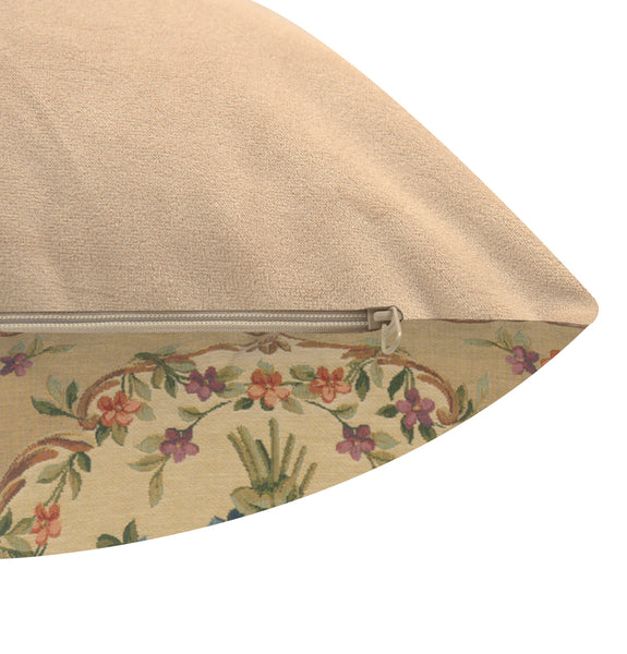 Bouquet Floral Beige European Cushion Cover
