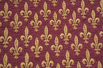 Fleur de Lys Rouge IV European Cushion Cover