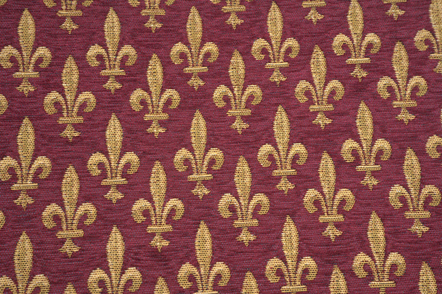 Fleur de Lys Rouge IV European Cushion Cover