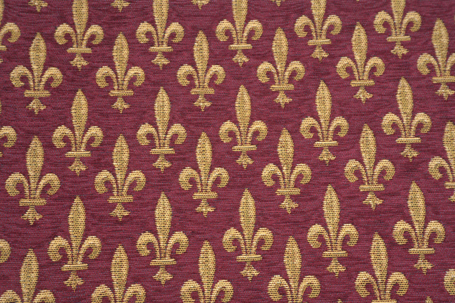 Fleur de Lys Rouge IV European Cushion Cover