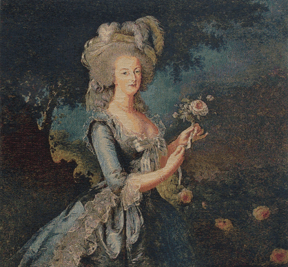 Marie Antoinette In Blue II European Cushion Cover