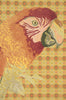 Floral Parrot with Squares European Tapestry
