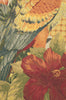 Floral Parrot with Squares European Tapestry