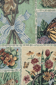 Garden Party II Tapestry Throw
