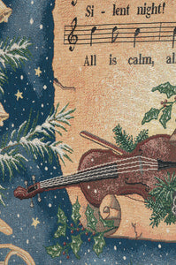 Silent Night Tapestry Throw