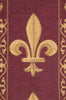 Fleur de Lys Red III European Table Runner
