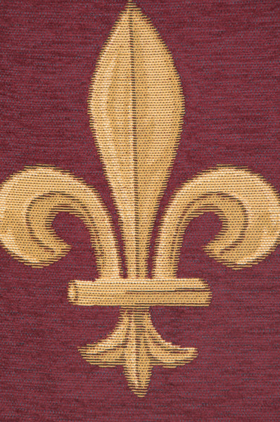 Fleur de Lys Red III European Table Runner