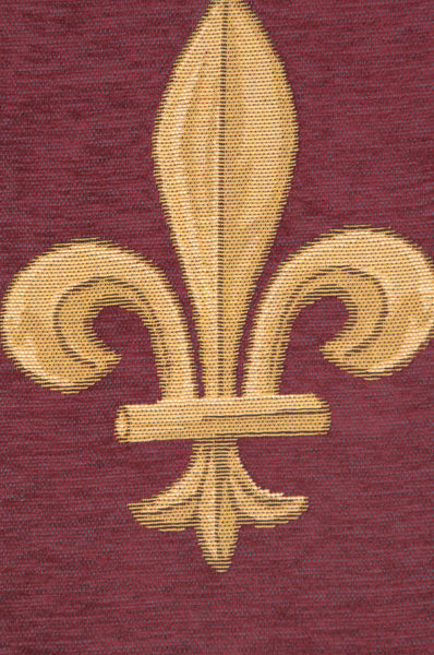 Fleur de Lys Red IV European Table Runner