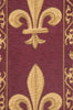 Fleur de Lys Red IV European Table Runner