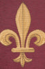 Fleur De Lys Red VI European Table Runner