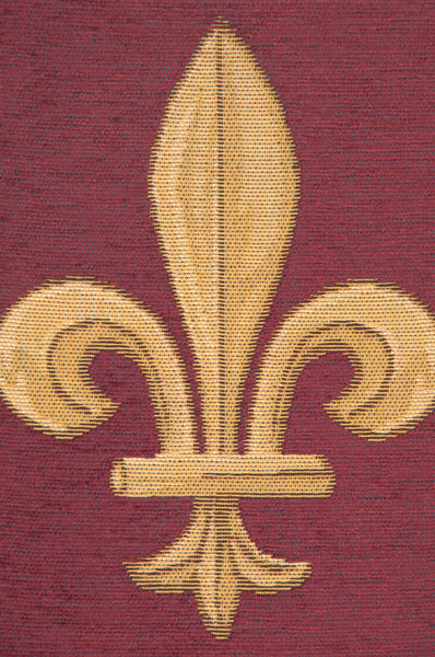 Fleur De Lys Red VI European Table Runner